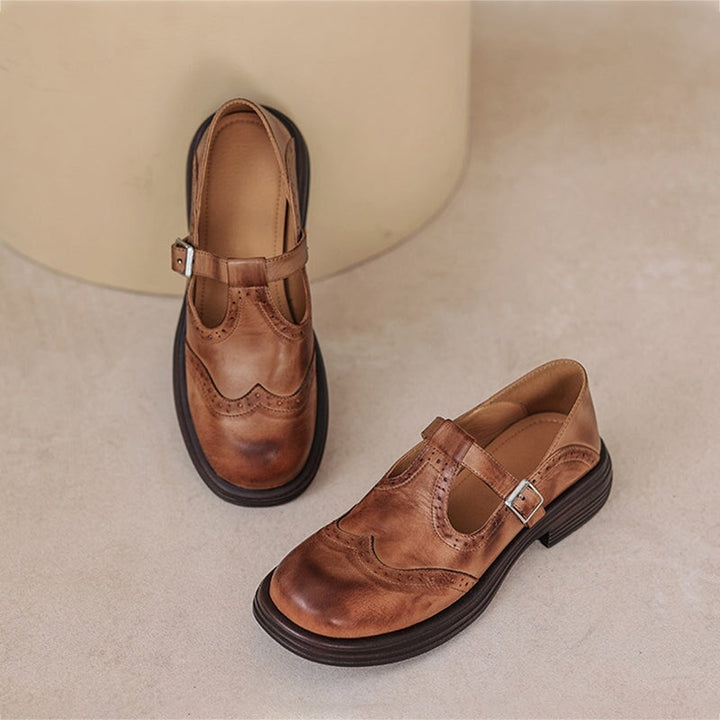 Ailany – Elegant Leather Mary Janes