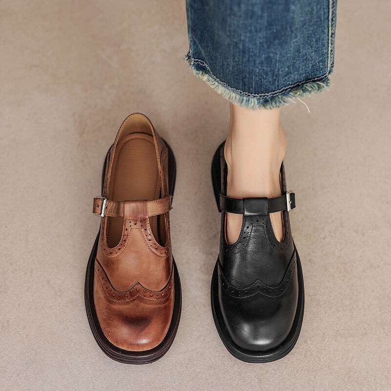 Ailany – Elegant Leather Mary Janes
