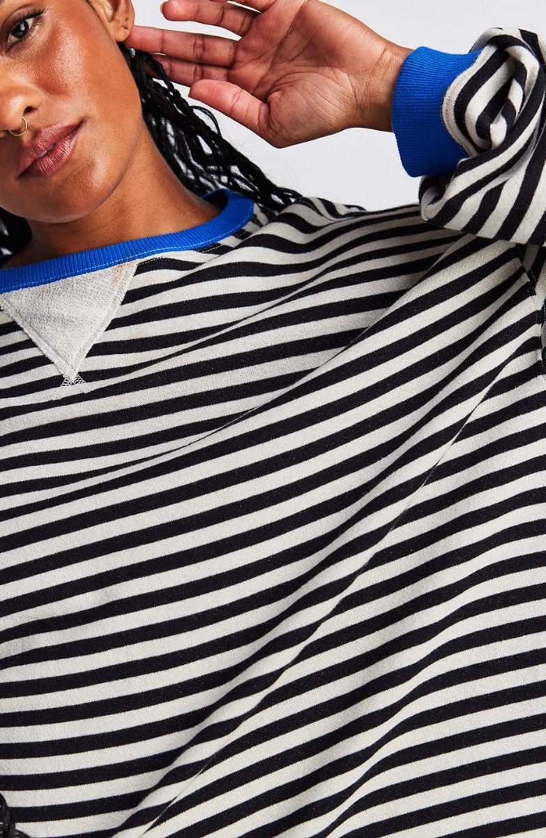 Milla | Striped Oversized Pullover Sweater with Long Sleeves for Women