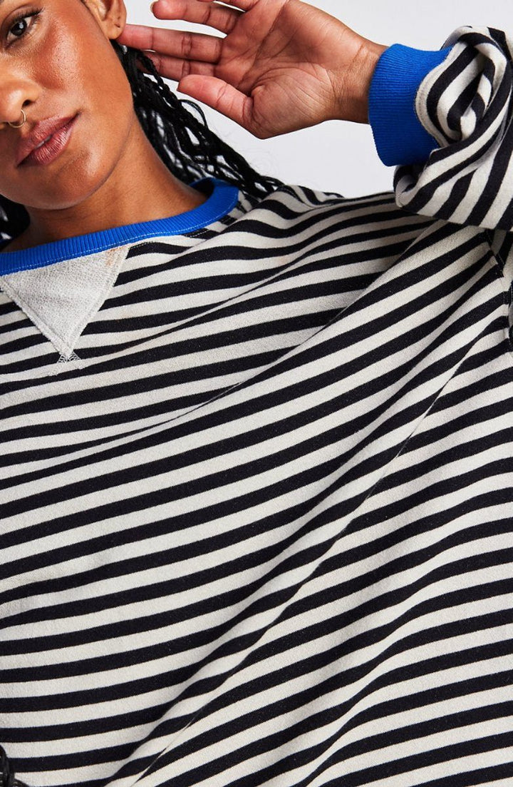 Milla | Striped Oversized Pullover Sweater with Long Sleeves for Women