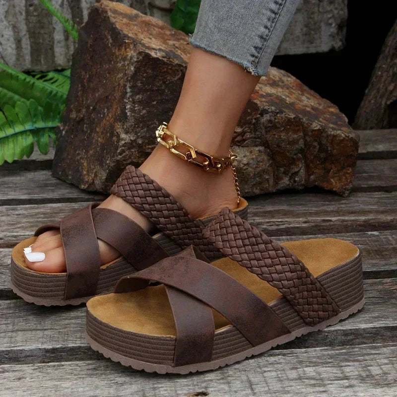 Dana | Woven Platform Sandals for Women