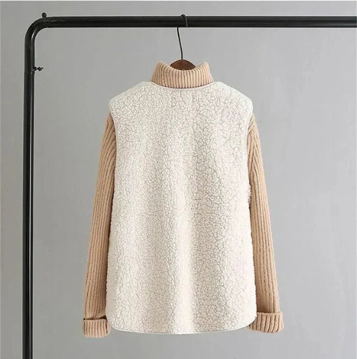 Norah | Ribbed Knit Button-Up Vest for Women