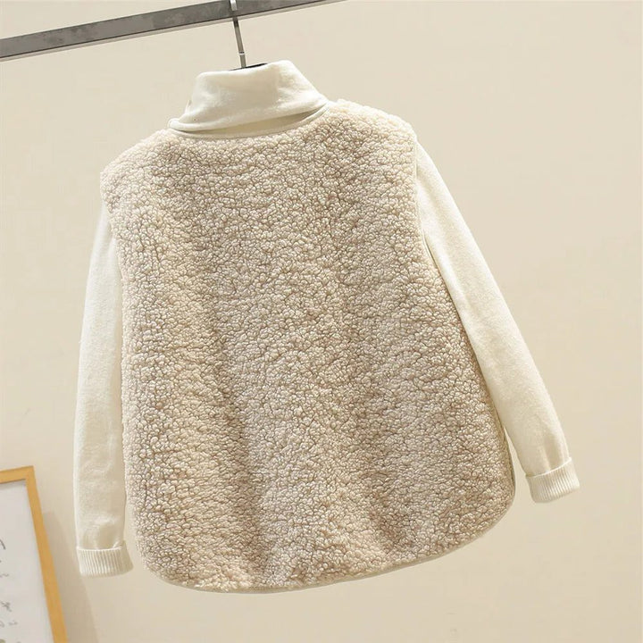 Norah | Ribbed Knit Button-Up Vest for Women