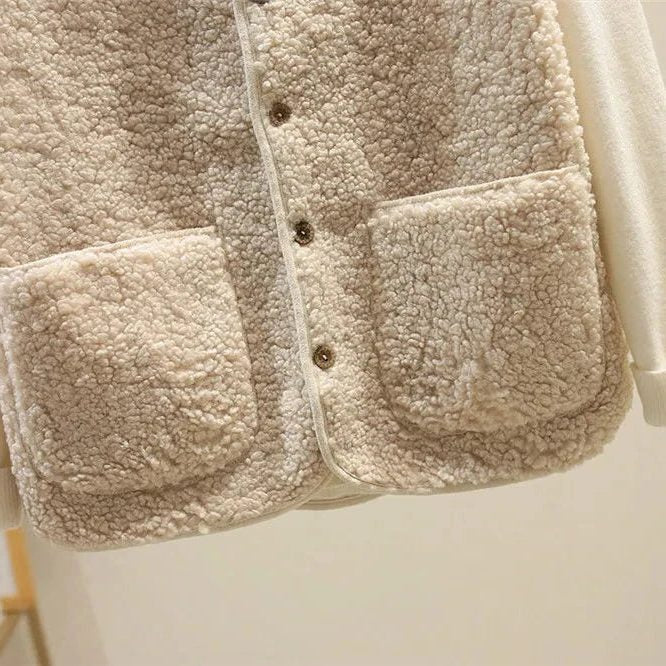 Norah | Ribbed Knit Button-Up Vest for Women