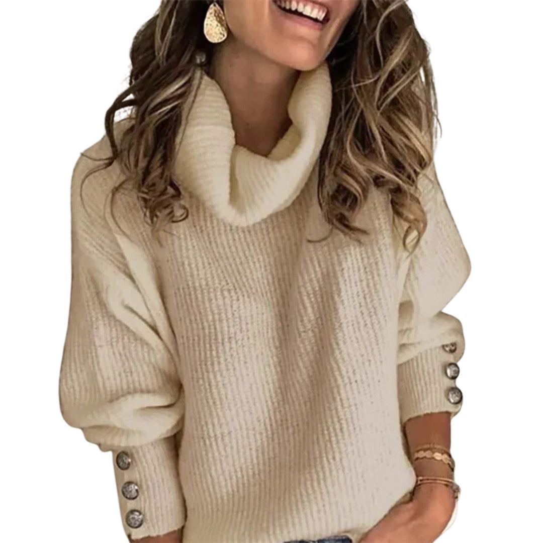 Shoshana | Ribbed Knit Sweater with Cowl Neck for Women