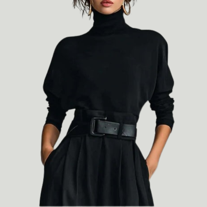 JULIET -Turtleneck & Straight Leg Pants Set