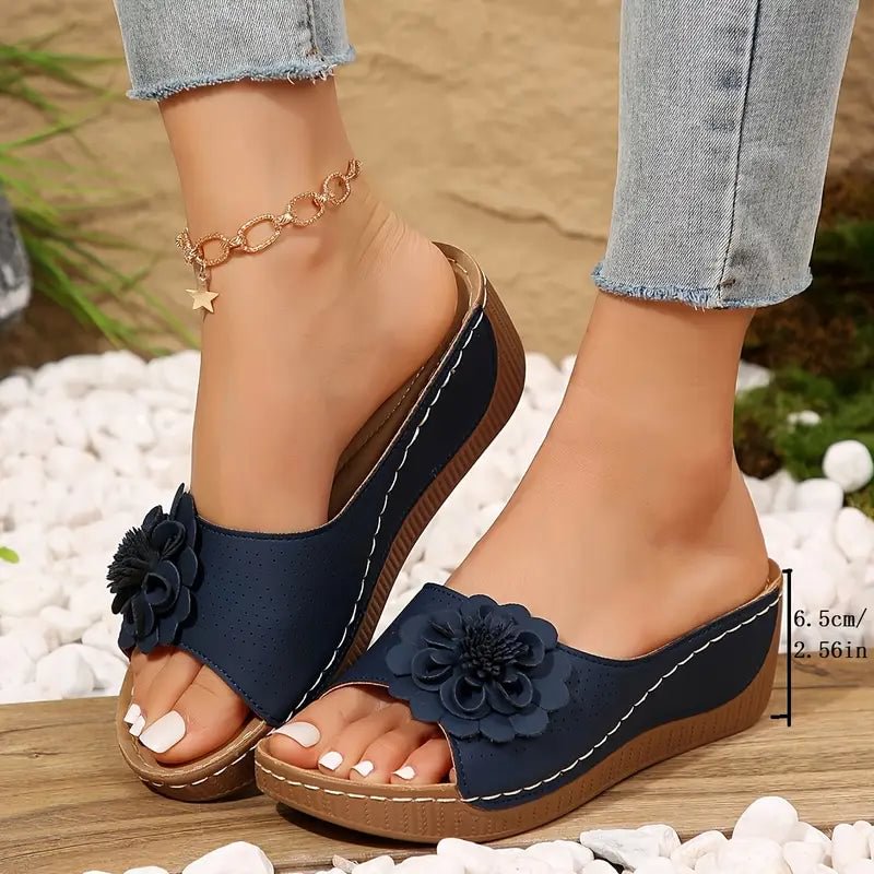 Catherine – Soft Step Floral Sandals