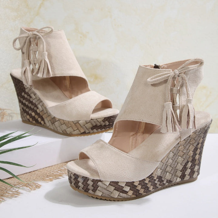 Marnie – Elegant Boho Wedge Sandals