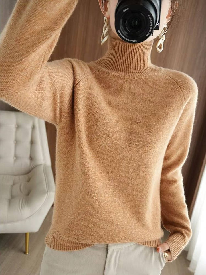 Sybille | Ribbed Knit Sweater with Roll Neck for Women