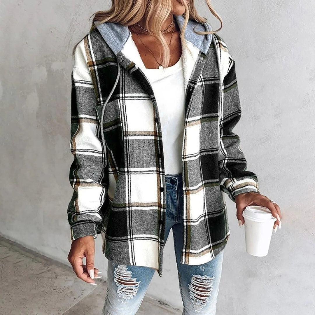 Victorine | Plaid Oversized Cardigan for Women
