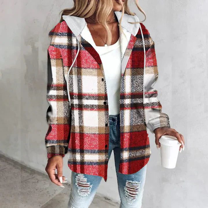 Victorine | Plaid Oversized Cardigan for Women