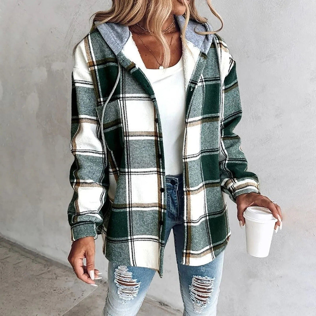 Victorine | Plaid Oversized Cardigan for Women