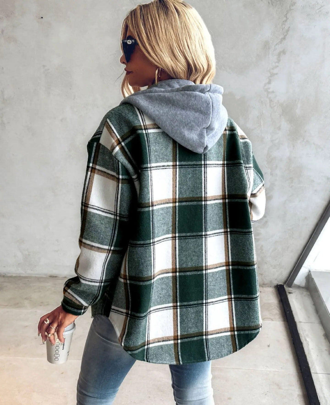 Victorine | Plaid Oversized Cardigan for Women