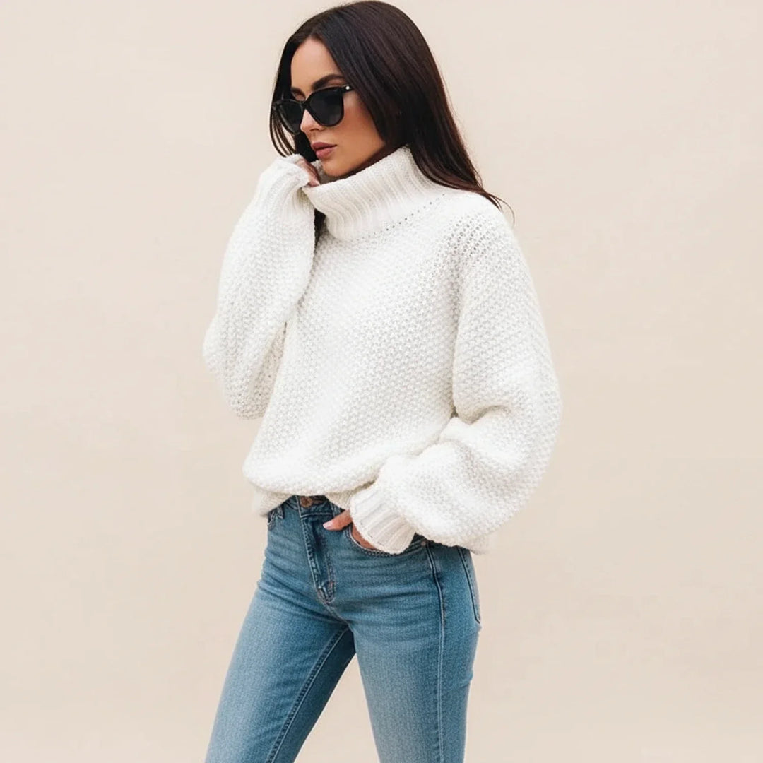 Odalys | Women's Chunky Knit Turtleneck Sweater