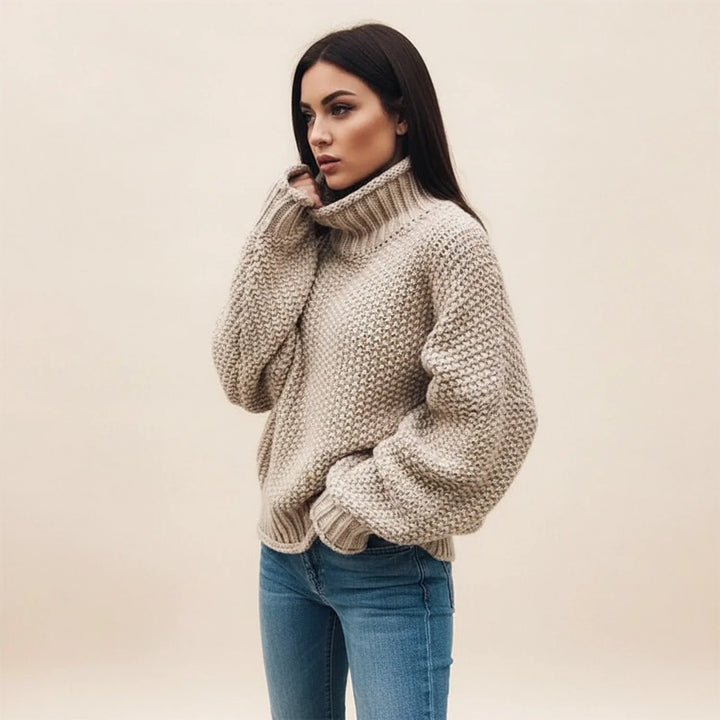 Odalys | Women's Chunky Knit Turtleneck Sweater